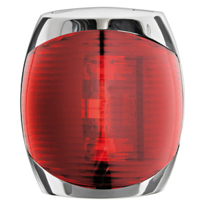 Luz de navegación Sphera II en acero inoxidable rojo